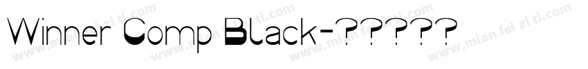 Winner Comp Black字体转换